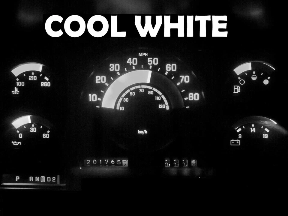 Gauge Cluster LED Dashboard Bulbs Cool White For Chevy GMC 1988-1990 C/K Truck - Image 2 of 4