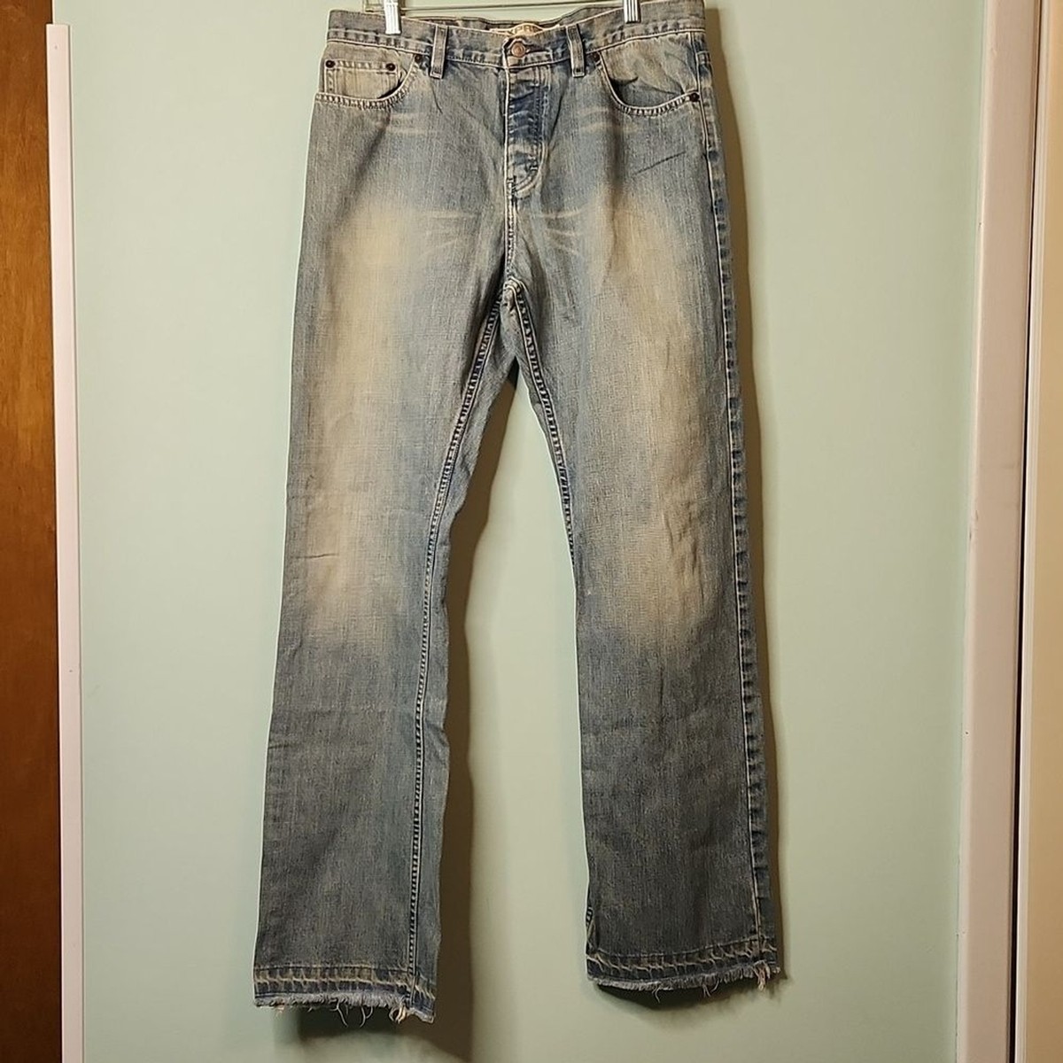 Express Bootcut Jeans Mens Men's Wrangler Bootcut Stretch Blue