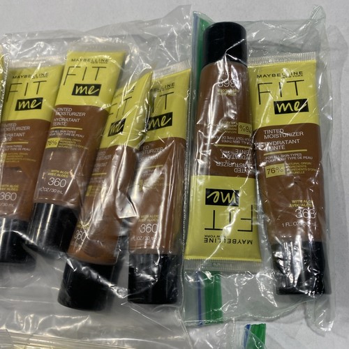 25 Maybelline Fit Me Tinted Moisturizer Makeup Warm Tones Brown Tan Mocha Deep - Picture 5 of 7