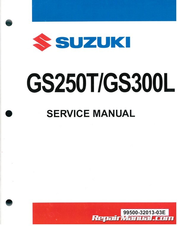 1980-1981 Suzuki GS250T 1982-1985 Suzuki GS300L Motorcycle Service