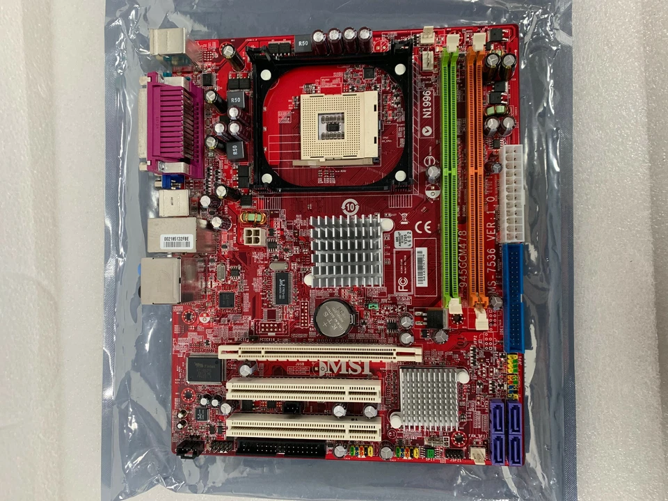MSI 945GCM478-L MS-7536 ver. 1.Socket 478 Intel 945GC DDR2 667 mATX Motherboard  - Image 2 of 4