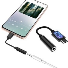 USB Type C To 3.5mm Headphone Aux Jack Adapter Cable For Samsung ZFold/S22/S21FE