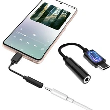 USB Type C To 3.5mm Headphone Aux Jack Adapter Cable For Samsung ZFold/S22/S21FE