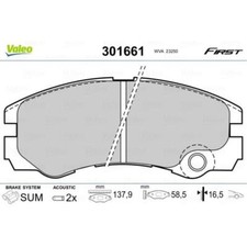 VALEO Bremsbeläge Bremsbelegsatz vorne System SUMITOMO für Opel Frontera B 2.2i