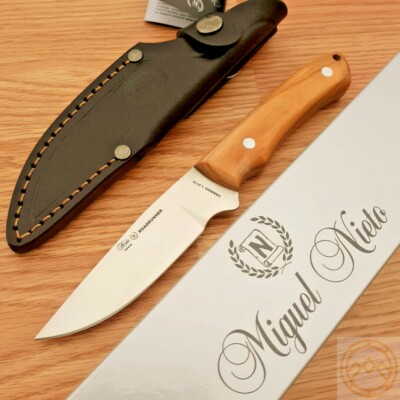 Nieto Linea Fixed Knife 4.25'' Full Tang AN-58 Inox Steel Blade Olive Wood Handle