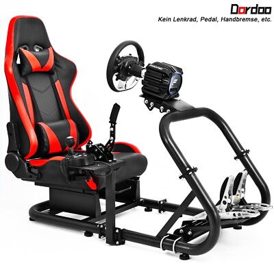 SUPLLUEER RENNSIMULATOR COCKPIT Ständer Mit Rotem Sitz Passend Für