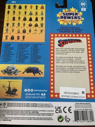 DC Comics Superpowers Superman by McFarlane Toys FACTORY ERROR Upside Down - Picture 7 of 8