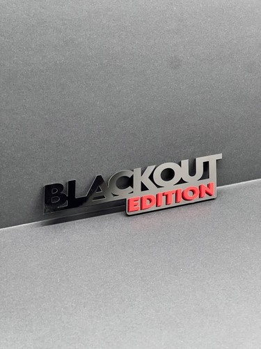 BLACKOUT Black Edition Emblem Car Badges Badass 3D Sticker Decal Multicolor - Picture 11 of 13