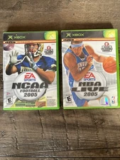 Xbox games NBA LIVE 2005 NCAA 2005 Top Spin Tested Working With Manuals