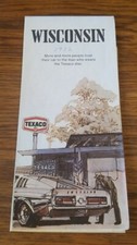 1972 Texaco Ad Wisconsin Map