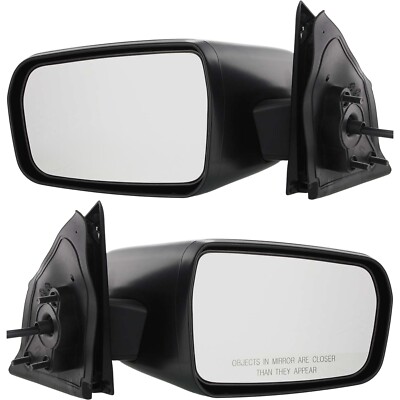 Set Of 2 Mirror Power For 2004-2006 Mitsubishi Galant Left Right Textuured Black