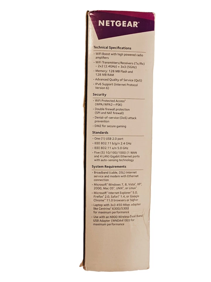 NETGEAR N750 Premium Edition WiFi 300+450Mbps Dual Band Gigabit Router  - Image 2 of 4