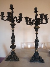 Candelieri ghisa candelabri fine '800 smontabili. (vedi desc)