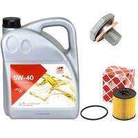 MotoröL Set 5W-40 5 Liter + ÖLfilter + Schraube FüR Citroen C8 Peugeot 807 2.2