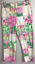 Lilly Pulitzer , Vintage Rare White Label Patchwork Pants , 6