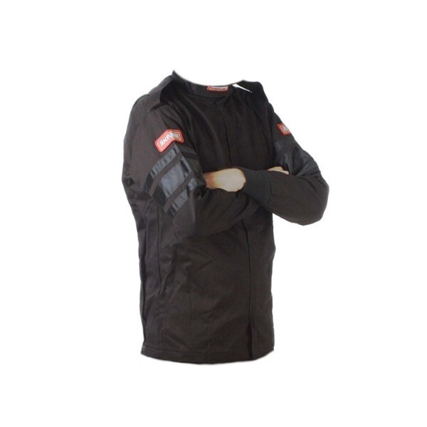 RaceQuip 111002 Black Single Layer SFI 3.2A/1 Auto Racing Driving Jacket Small