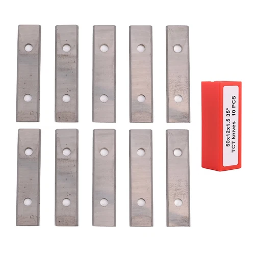 10pcs Square 50X12X1.5mm Carbide Inserts Cutter Blades Paint Scraper Blades New