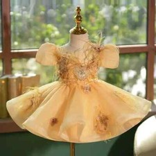 Children's Host Piano Performance Ball Gown Birthday Party Flower Girl Dresses