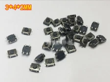 3*4*2 mm SMD Touch Micro Switch Tact Mini PushButton 3x4x2 4 Pin（10~100PCS）