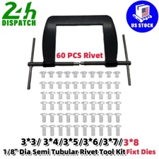 For Pinball Tonka Vent Window Fix 1/8-IN Dia Semi Tubular Rivet  Fixt Dies Tool