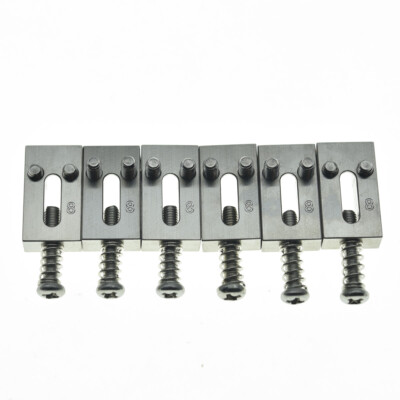 Premium Stainless Steel Guitar Bridge Roller Saddles fits Fender Strat/Tele