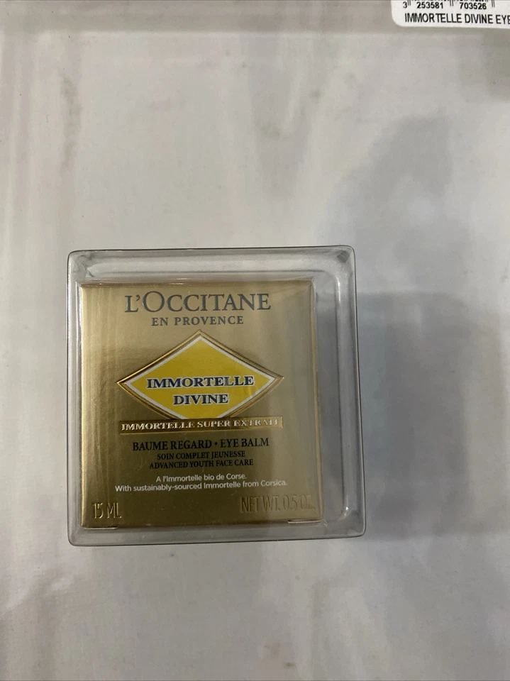 Bálsamo para ojos L'OCCITANE EN PROVENCE Immortelle Divine, 0,5 oz VENTA AL POR MENOR $89 NUEVO sellado Foto 2 de 2