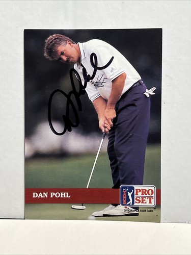 G31 Dan Pohl #2 1992 Pro Set PGA Golf Tour Autographed Signed Auto Card - Picture 2 of 4