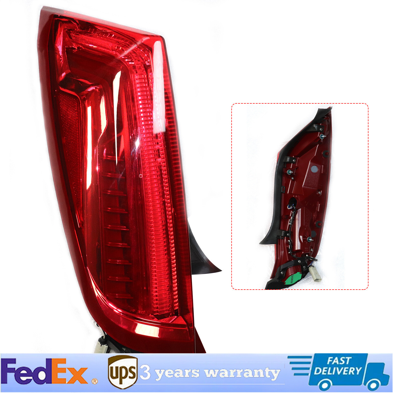 Left LED Driver Side Tail Light Brake Lamp For Cadillac XTS 2013-2017 Taillamp