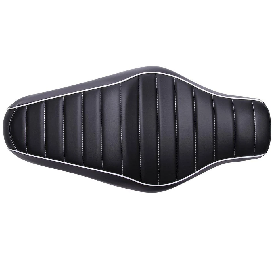 Cojín trasero para banco de asiento de viaje sofá de dos plazas conductor + pasajero de motocicleta para Harley Foto 4 de 4