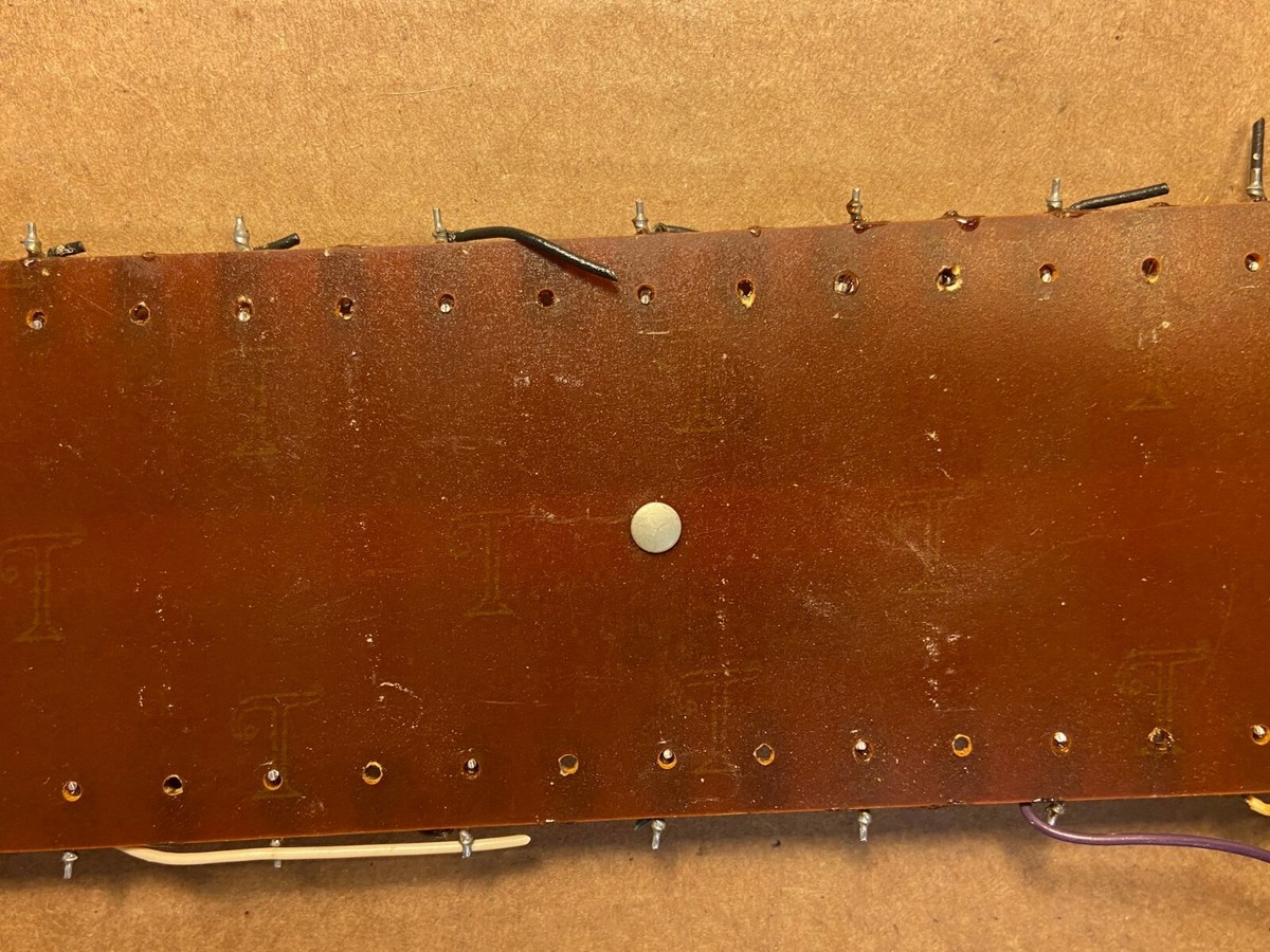 Vintage 1960s Circuit Board w/ 38 Terminals for Mounting 8.5