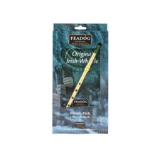 Tin Whistle Feadog Brass D Irish Whistle - DOUBLE PACK