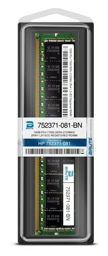 752371-081 - HP Compatible 16GB PC4-17000 DDR4-2133Mhz 2Rx4 1.2v ECC RDIMM - Picture 3 of 3