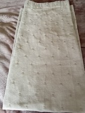 Lined Curtains From Allders 64 Ins x 64 Ins x 2 - Beige with Gold Motif VGC