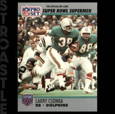 1990 Pro Set Super Bowl XXV Silver Anniversary -  Larry Csonka #40