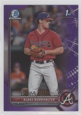 2022 Bowman Draft Chrome Purple Refractor 19/250 Blake Burkhalter #BDC-10 fv7