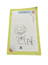 Tim Burton autograph and sketch read please