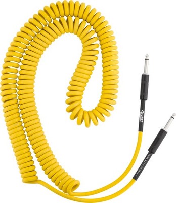 Fender x Third Man Hardware Coil Cable 30' 9,15m Yellow Gitarre Bass Spiralkabel