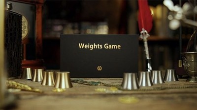 Weights Game by TCC Magic   Brass & Stainless Steel Set, Close Up Magic