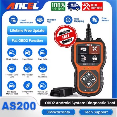 ANCEL AS200 Automotive OBD2 Scanner OBD Code Reader Engine Car Diagnostic Tool