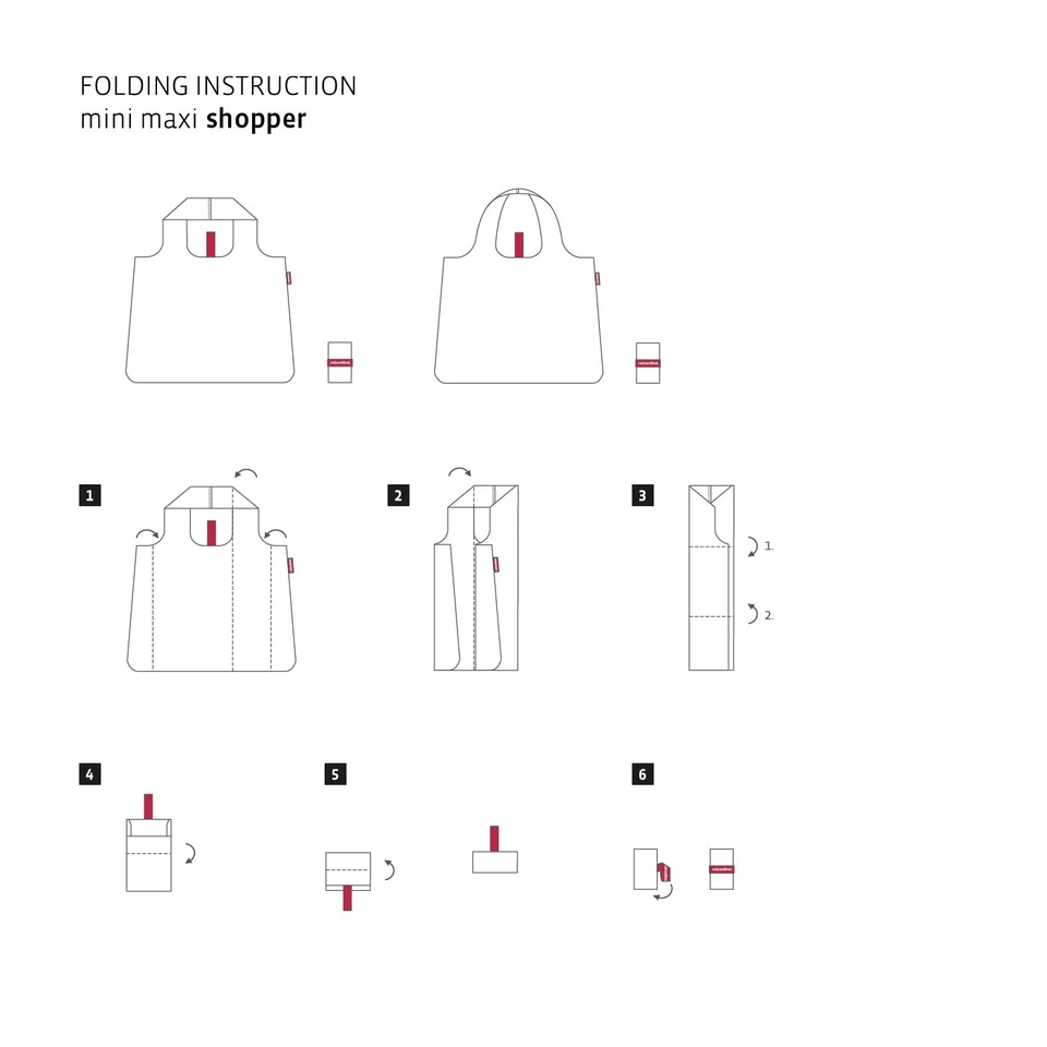 mini maxi shopper baroque marble - faltbare Einkaufstasche mit ansprechendem ... - Bild 3 von 4