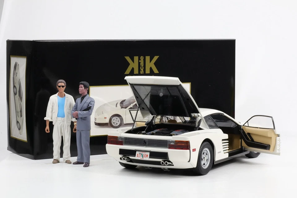 1:12 KK-Scale Ferrari Testarossa US 1984 Avec Figurine Sonny Tubbs Miami Vice - Photo 3/4