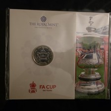 2022 150 Years of the FA Cup .925 BUnc UK £2 Coin In Sealed Royal Mint Pack - Available on eBay