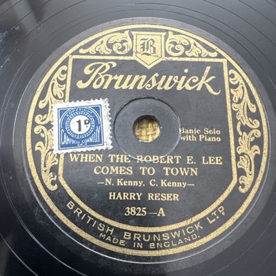 HARRY RESER When the Robert E Lee Comes to Town / Frosted Chocolate BANJO 78rpm