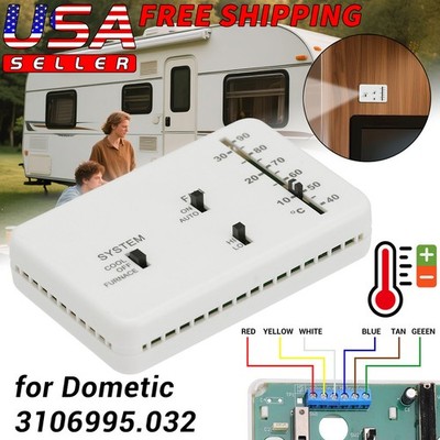 RV Thermostat 3106995.032 Replacement for DOMETIC,Only for Heat/Cool Camper