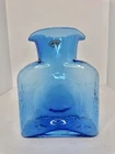Vintage Mcm Blenko Glass 384 Azure Double Spout Water Pitcher W/label