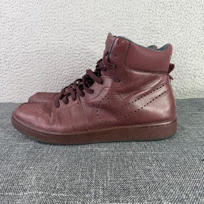Nike Air Apprentice Premium NSW Mens 10.5 Burgundy Leather High Top 542628-220