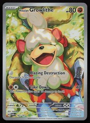Hisuian Growlithe 181/167 Twilight Masquerade Illustration Rare Holo