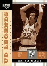 2003-04 Upper Deck Legends Throwback #58 Dave DeBusschere - BSK
