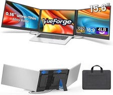 15.6" Laptop Screen Extender, Ultra-Slim Triple Portable Monitor, USB-C/HDMI