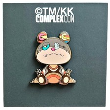   RARE  TAKASHI MURAKAMI x COMPLEXCON Murakami Orange Bear Pin BRAND NEW   